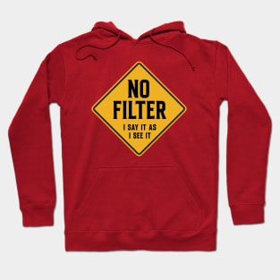 No Filter - I say it like I see it Hoodie